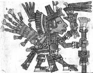 Xochipilli, códice Borgia Xochipilli, códice Borgia