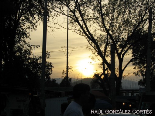 Esto se puede ver el 1 de marzo desde la parroquia de San Bernardino de Siena en el centro de Xochimilco